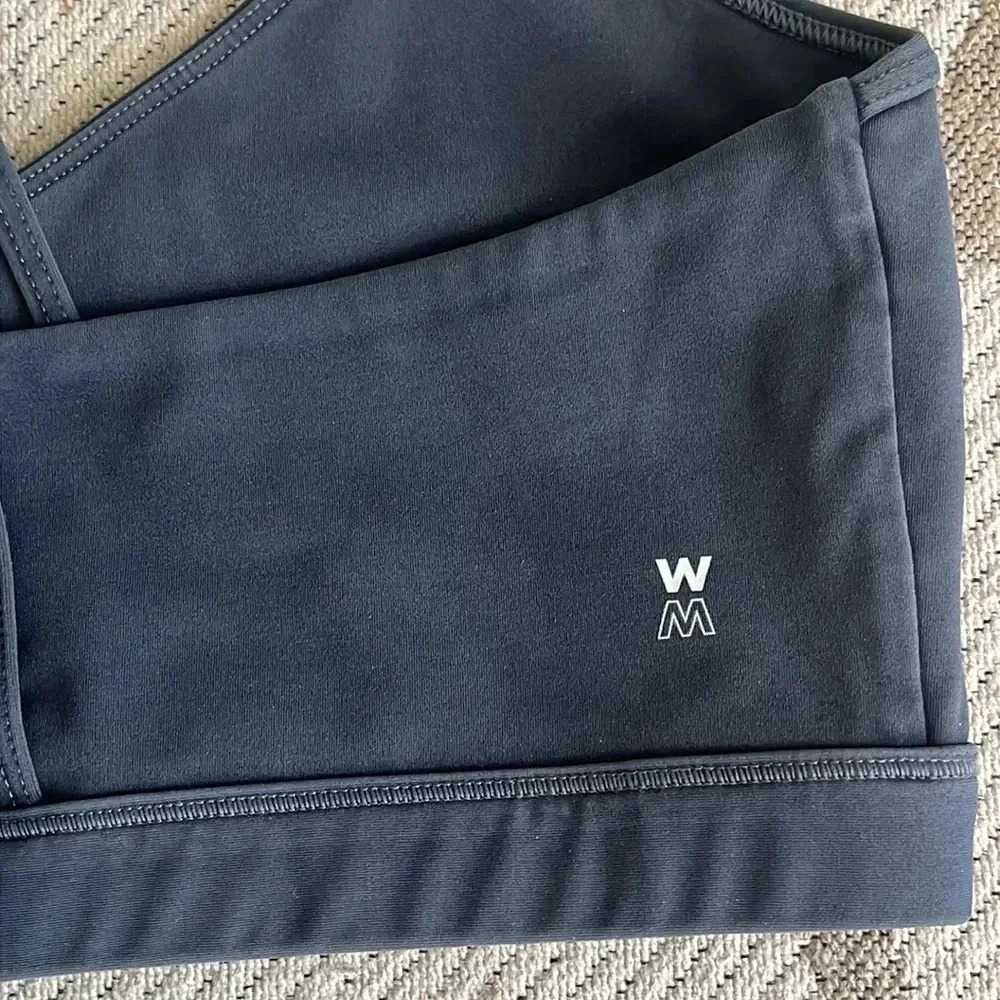 We over Me strappy washed black sports bra - Picture 11 of 13